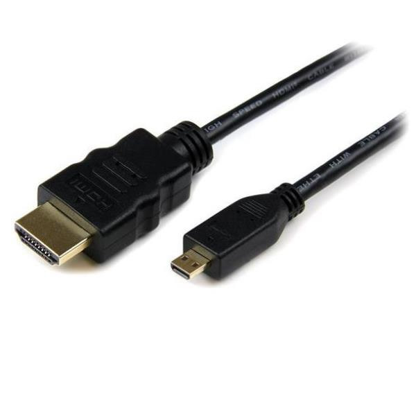 StarTechcom Cable HDMI de alta velocidad con Ethernet a Micro HDMI 3m  2x Macho  Negro