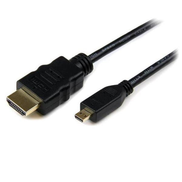 Startechcom Cable Hdmi De Alta Velocidad Con Ethernet A Micro Hdmi 3m  2x Macho  Negro