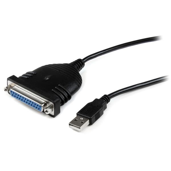 StarTechcom Cable de 1 8m Adaptador de Impresora Paralelo DB25 a USB A