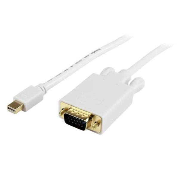 Startechcom Cable De 1 8m De Video Adaptador Conversor Activo Mini Displayport A Vga  1080p  Blanco