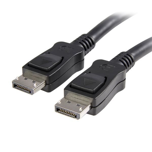 StarTechcom Cable de 3m Certificado DisplayPort 12 4k con Cierre de Seguridad  2x Macho DP