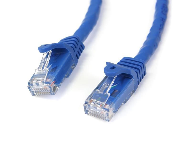 Startechcom Cable De Red Ethernet Snagless Sin Enganches Cat 6 Cat6 Gigabit 15m  Azul