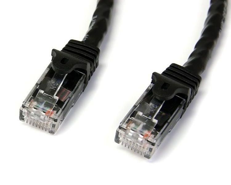 StarTechcom Cable de Red Ethernet Snagless Sin Enganches Cat 6 Cat6 Gigabit 15m Negro