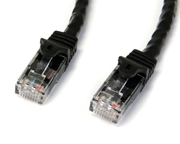 Startechcom Cable De Red Ethernet Snagless Sin Enganches Cat 6 Cat6 Gigabit 15m Negro