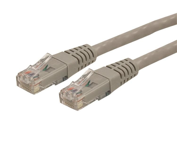Startechcom Cable De Red Gigabit Ethernet 15m Utp Patch Cat6 Cat 6 Rj45 Moldeado Gris