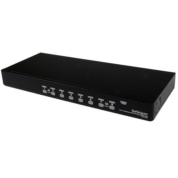 Startechcom Conmutador Switch Kvm 8 Puertos De Video Vga Hd15 Usb 20 Usb A Ps