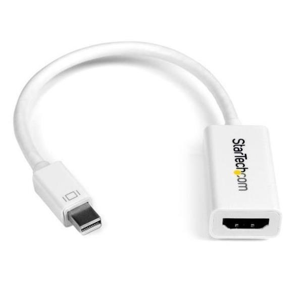 Startechcom Conversor De Video Mini Displayport A Hdmi Con Audio  Adaptador Activo Mdp 12 Para Macbook Pro  4k @ 30hz  Blanco