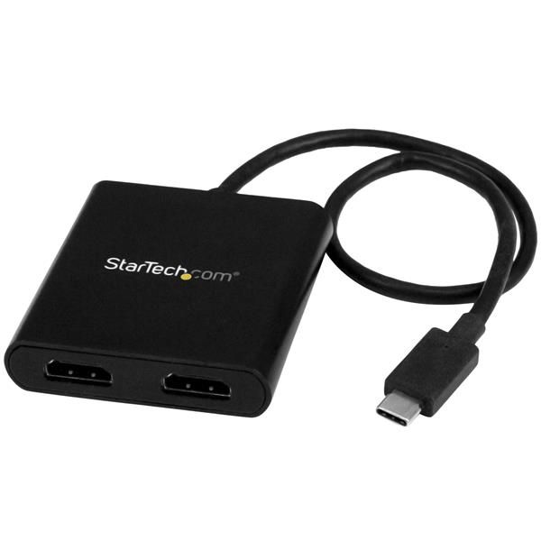 StarTechcom Divisor Splitter MST USB C a HDMI de 2 Puertos  Multiplicador MST USB Tipo C compatible con Thunderbolt 3