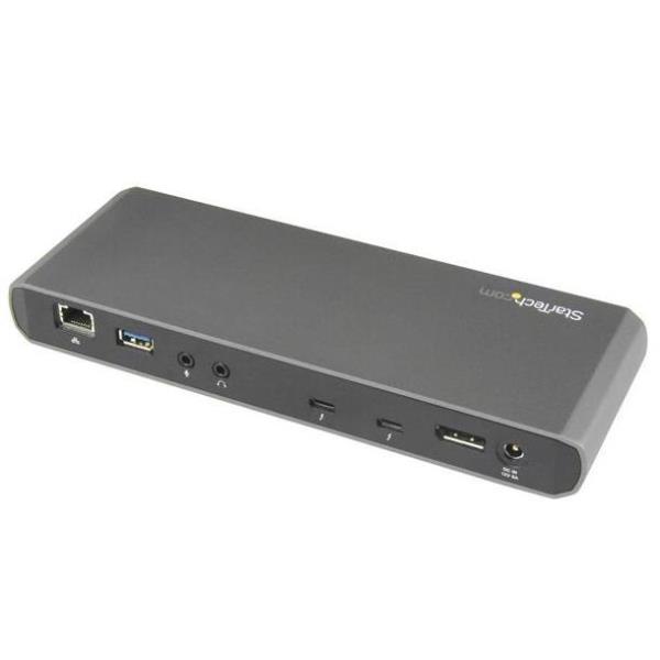 Startechcom Docking Station Thunderbolt 3 Con Salidas Dobles De Video 4k Para Ordenadores Portatiles  Compatible Con Windows Y Mac