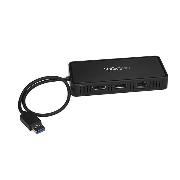 StarTechcom Docking Station USB 30 para Dos Monitores DisplayPort Replicador de Puertos USB 3 0