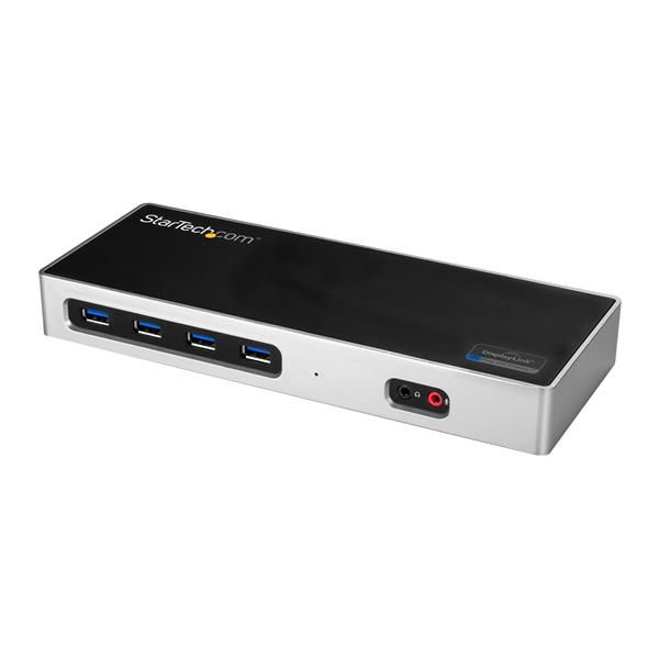 Startechcom Docking Station Usb Tipo C Para Portatiles De 2 Puertos Displayport O Hdmi  Replicador De Puertos Usbc Displaylink 4k