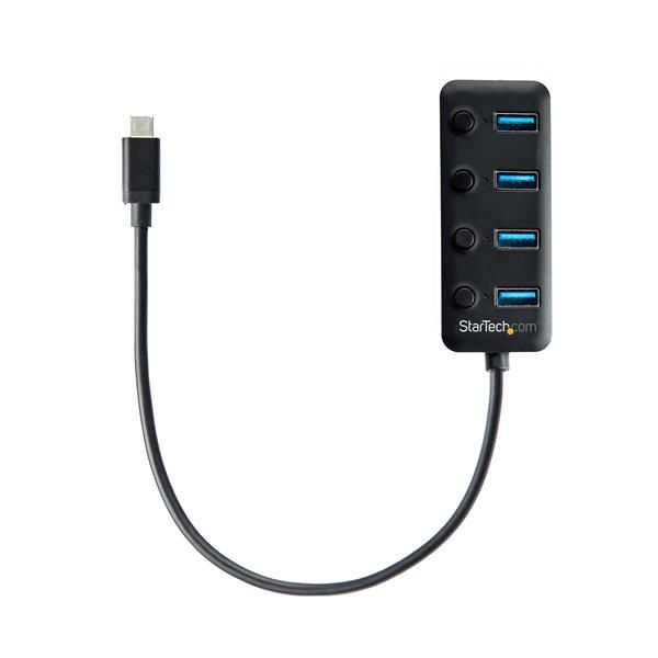 StarTechcom Hub USB Tipo C de 4 Puertos HB30C4AIB