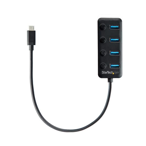 Startechcom Hub Usb Tipo C De 4 Puertos Hb30c4aib