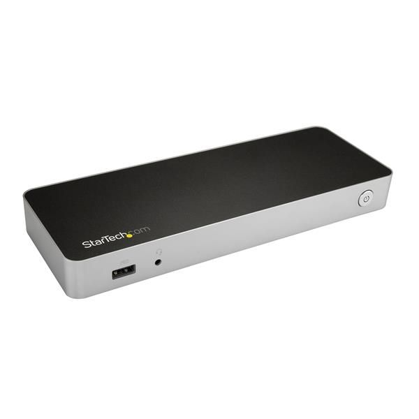 Startechcom Mst30c2hhpdu Usb 30 31 Gen 1 Type C Negro Plata Base Para Portatil Y Replicador De Puertos