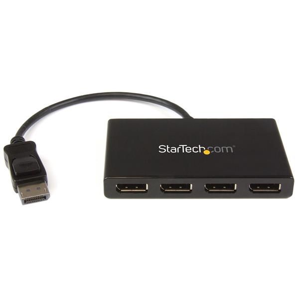 Startechcom Splitter Multiplicador Dp A 4 Puertos Displayport Mstdp124dp