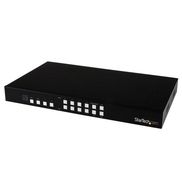 StarTechcom Switch Conmutador Matrix HDMI 4x4 con Multivisor Videowall o Imagen e Imagen PAP interruptor de video