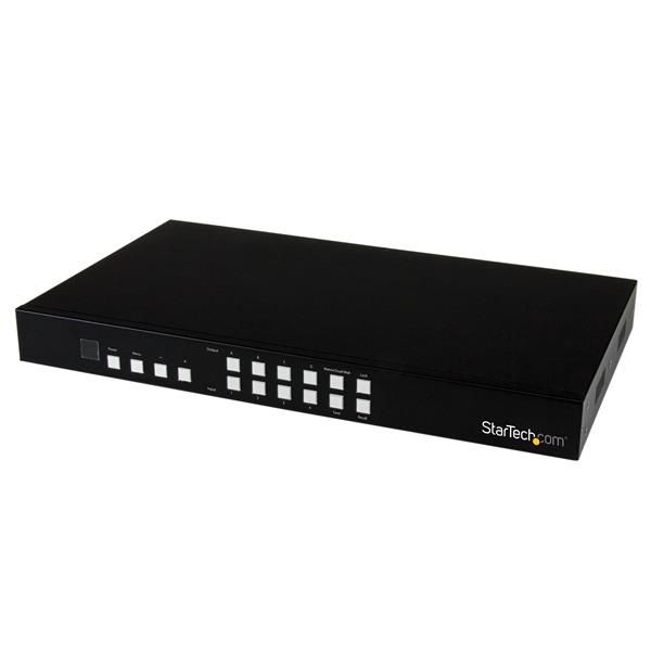 Startechcom Switch Conmutador Matrix Hdmi 4x4 Con Multivisor Videowall O Imagen E Imagen Pap Interruptor De Video