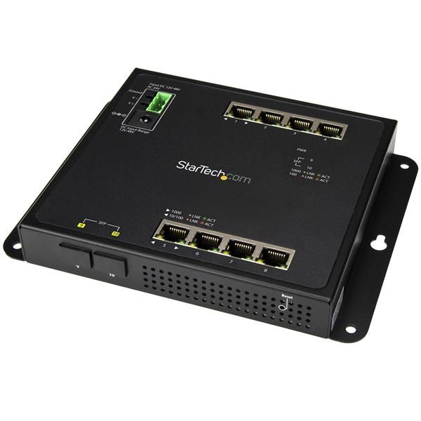 Startechcom Switch Ethernet De 8 Puertos Gigabit Con 2 Ranuras Sfp Abiertas