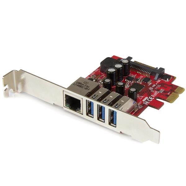Startechcom Tarjeta Adaptador De Red Ethernet Gigabit Combo Con Hub Concentrador Usb 30 De 3 Puertos