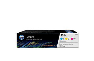 Hp Consumible Paquete De Tres Cartuchos De Toner  Cian  Magenta  Amarillo  Hp 126a Laserjet