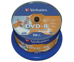 Verbatim Dvd-r Wide Inkjet Printable Id Brand