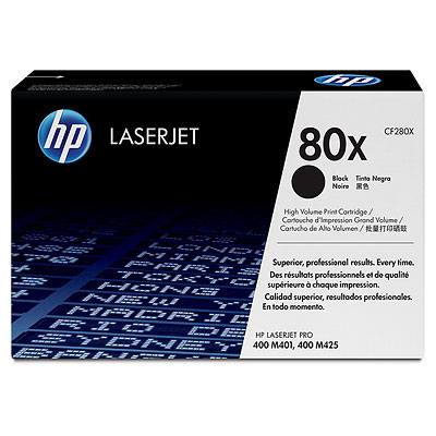 HP CONSUMIBLE Cartucho de toner negro HP 80X LaserJet