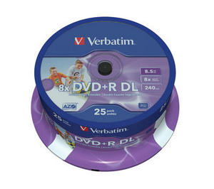 Verbatim Dvd R Double Layer Inkjet Printable 8x