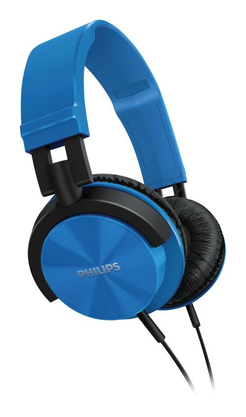 Philips Shl3000bl Monitorizacion Tipo Dj Azules Auriculares Con Banda De Sujecion