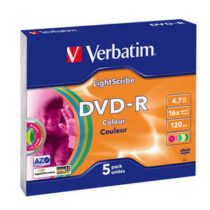 Verbatim Dvd-r Lightscribe Colour V12