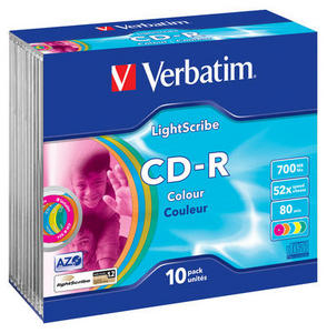 Verbatim Cd-r Lightscribe Colour V12