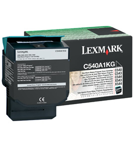 Lexmark C54x  X54x Black Return Programme Toner Cartridge  1k 
