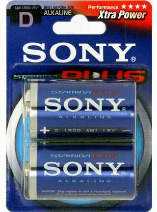Sony Stamina Plus Alkaline Batteries Am1b2a