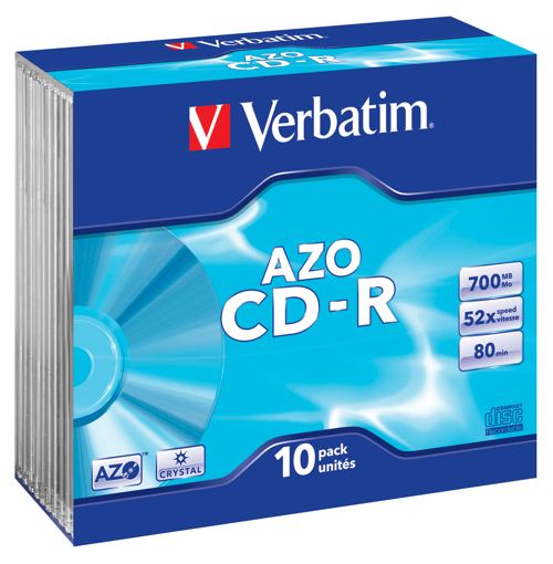 Verbatim Cd-r Azo Crystal 43342