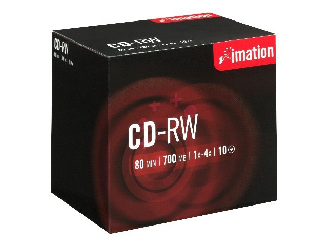 Imation Cd-rw  1x-4x  700 Mb  Jewelcase  10 Pack
