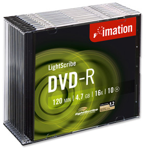 Imation Dvd-r Slim Case 10-pack