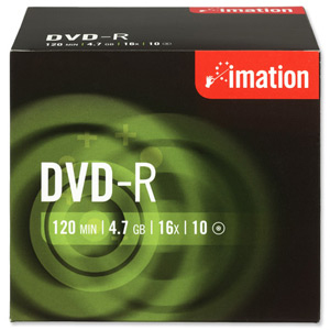 Imation Dvd-r Jewel Case 10-pack