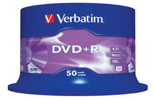 Verbatim Dvd R Matt Silver 43550