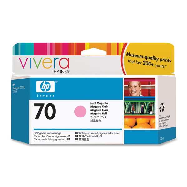 Cartucho de tinta magenta claro HP 70 de 130 ml