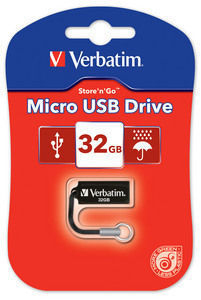 Verbatim Micro Usb Drive 32gb - Black