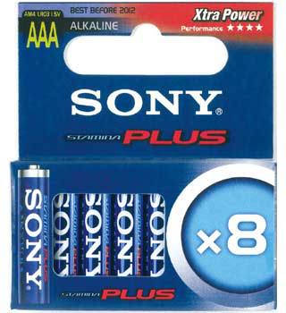 Sony Alkaline Batteries - Size Aaa Multipack Of 8