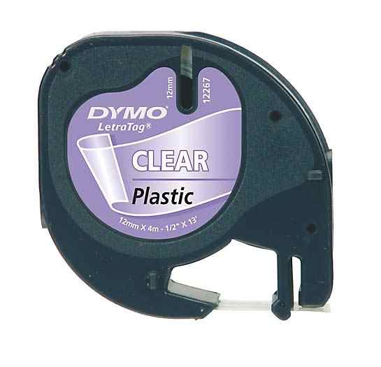 Dymo 12mm Letratag Plastic Tape S0721530