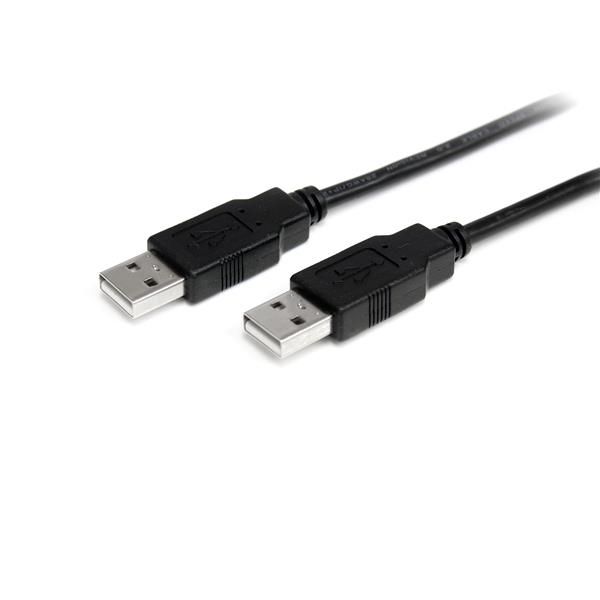 StarTechcom Cable de 2m USB 20 Alta Velocidad Macho a Macho USB A  Negro