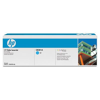 Cartucho de impresion cian HP Color LaserJet CB381A