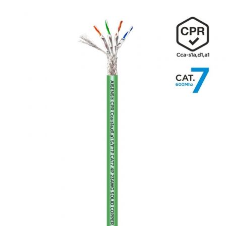 Bobina de Cable RJ45 SFTP AWG23 LSZH CPR Cca Aisens A146 0667 Cat7 A146 0667