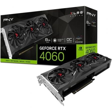PNY GeForce RTX 4060 XLR8 Gaming VERTO EPIC X RGB Overclocked Triple Fan