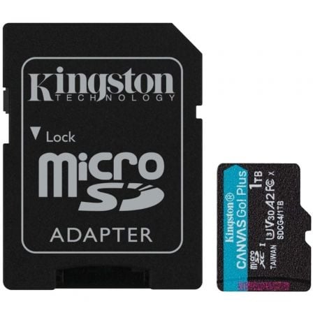 Tarjeta de Memoria Kingston CANVAS Go Plus 1TB microSD XC con Adaptador SDCG41TB