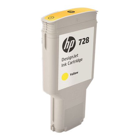 HP 728 300 ml Yellow DesignJet Ink Cartridge