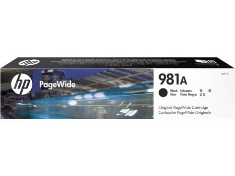 HP 981-A Black Original PageWide Cartridge Cartucho 6000paginas Negro