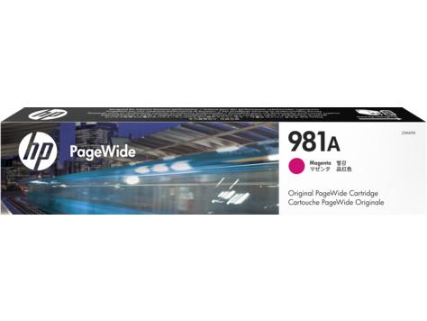 HP 981-A Magenta Original PageWide Cartridge Cartucho 6000paginas Magenta