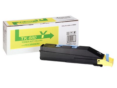 Kyocera Tk 880y Cartucho 18000paginas Amarillo